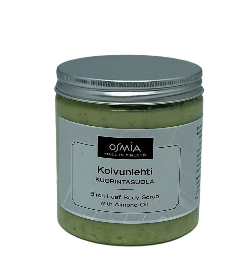 Birch leaf body scrub